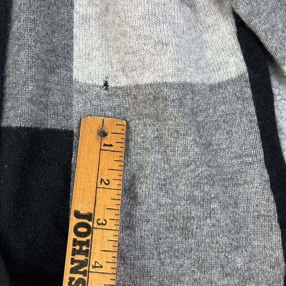 Cashmere by Charter Club Cardigan Sweater Womens L Colorblock 2 Ply HOLES STAINS - Picture 3 of 14